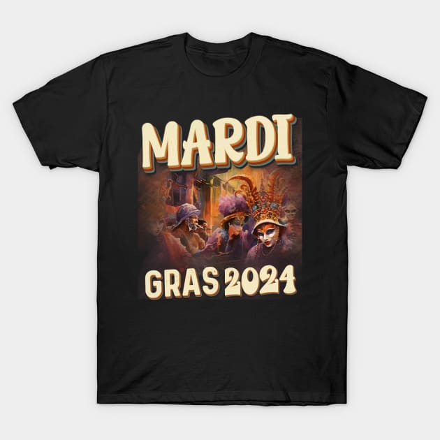 Mardi Gras 2024 Fiesta T-Shirt by click2print